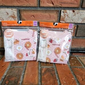 Twins breakfast pajamas set